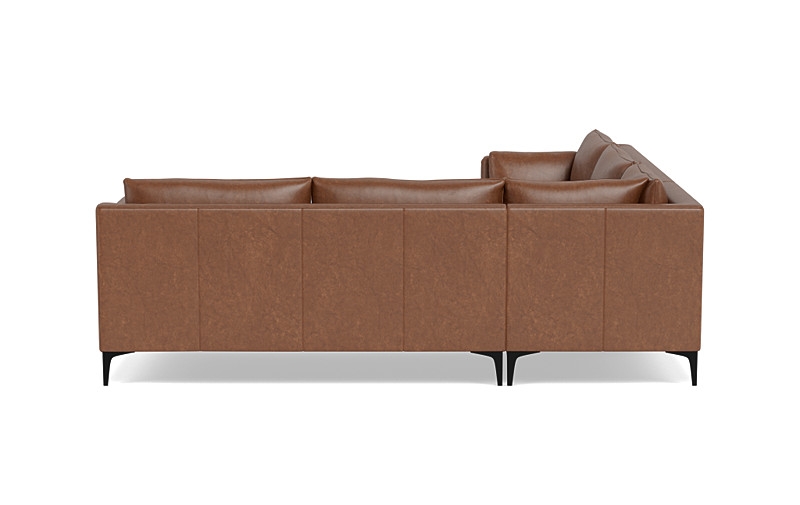 Caitlin Corner Leather Sectional Sofa by The Everygirl® - Image 3