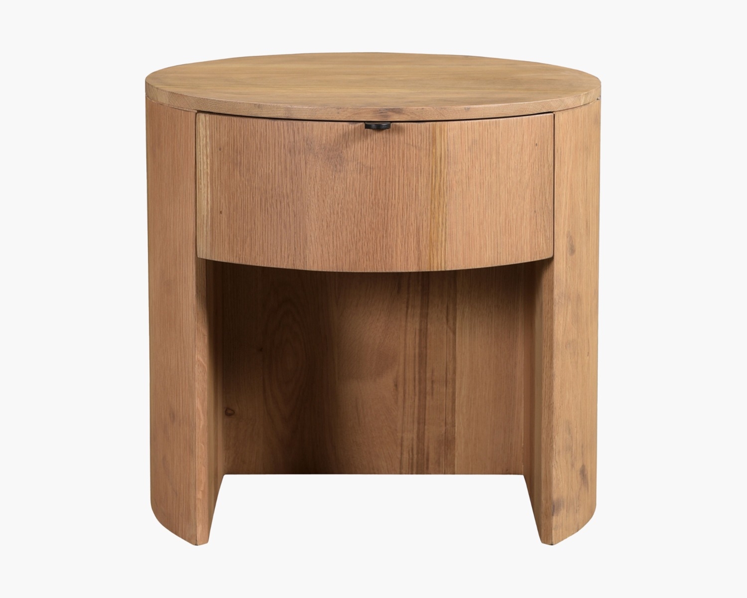 Leta One Drawer Oak Nightstand - Image 0