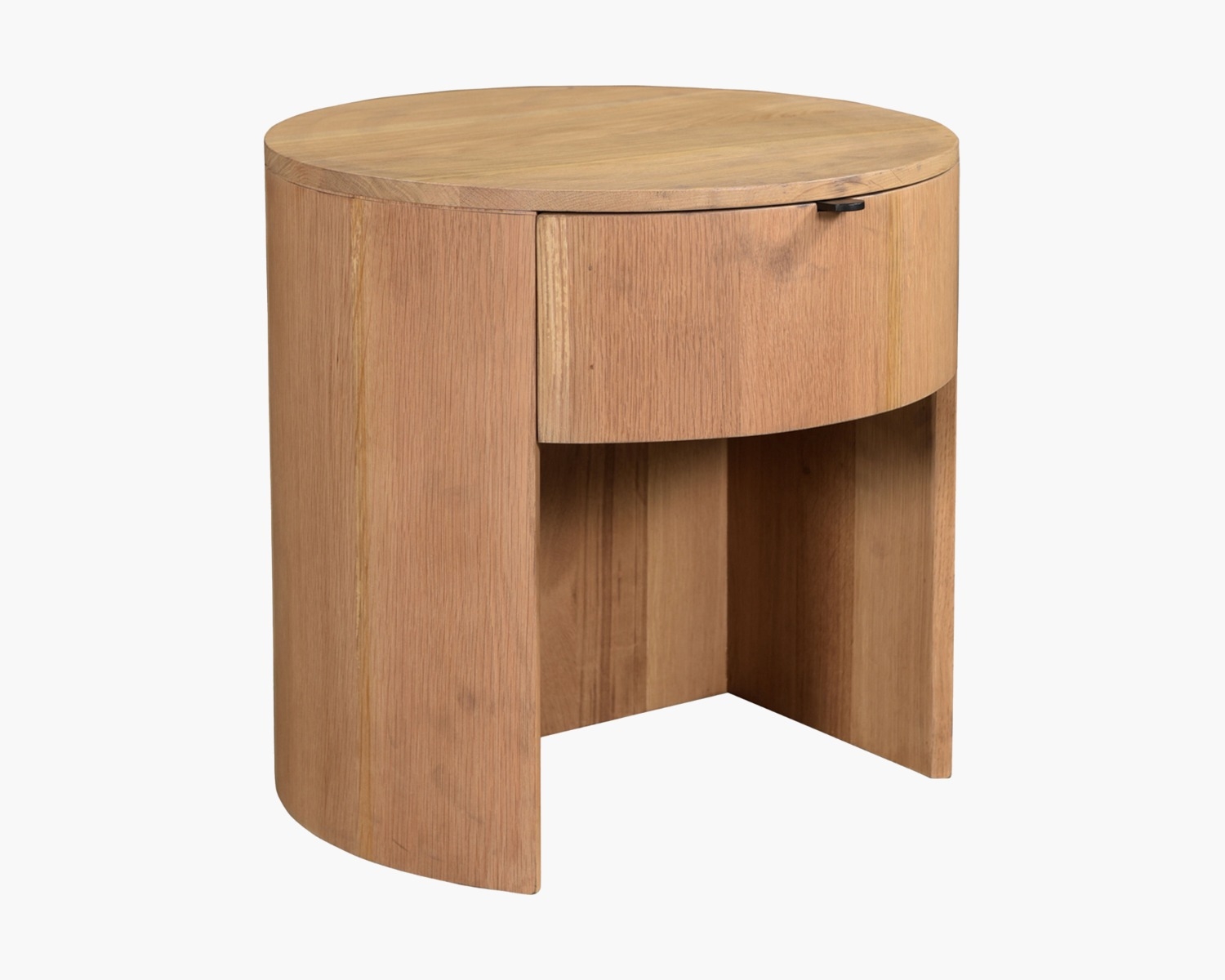 Leta One Drawer Oak Nightstand - Image 2