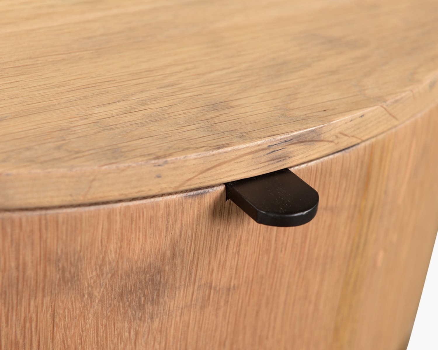 Leta One Drawer Oak Nightstand - Image 1