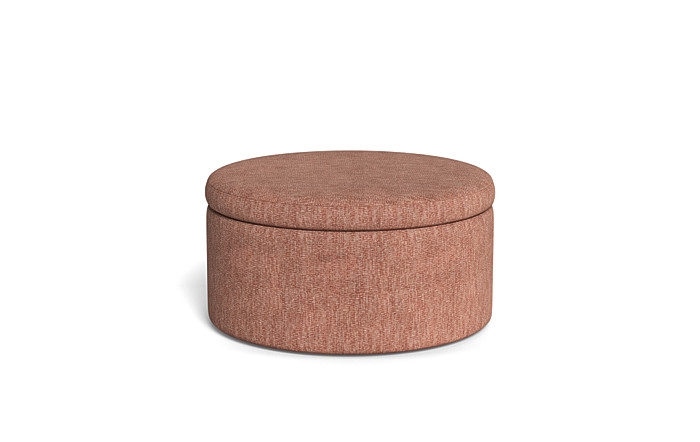Colten Round Storage Coffee Table Ottoman - Image 0
