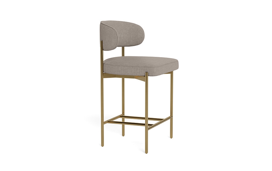 Hollis Metal Framed Upholstered Counter Stool - Image 2