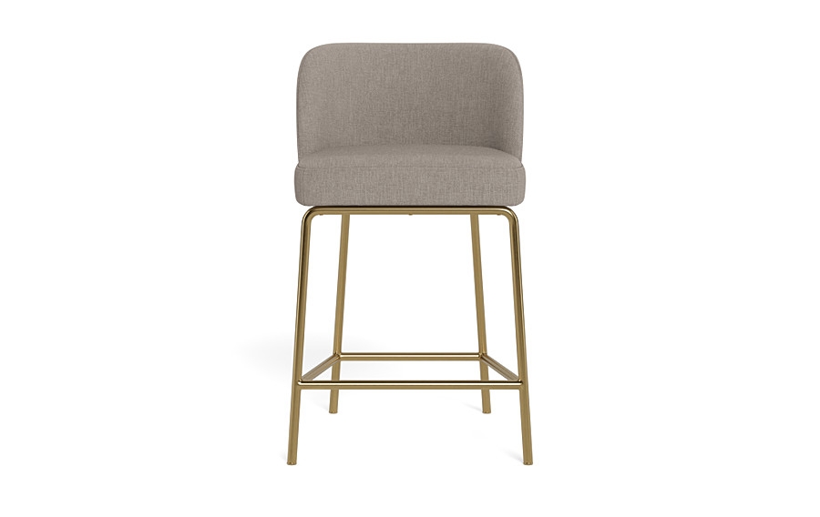 Graham Metal Framed Upholstered Counter Stool - Image 0