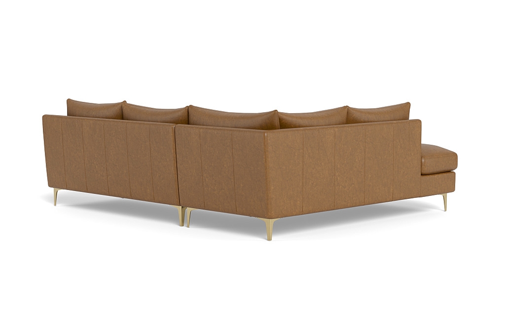 Sloan Leather 3-Seat Left Bumper Sectional - Image 4