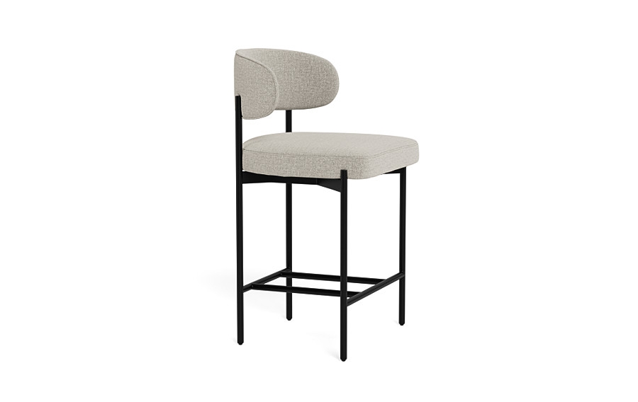 Hollis Metal Framed Upholstered Counter Stool - Image 1