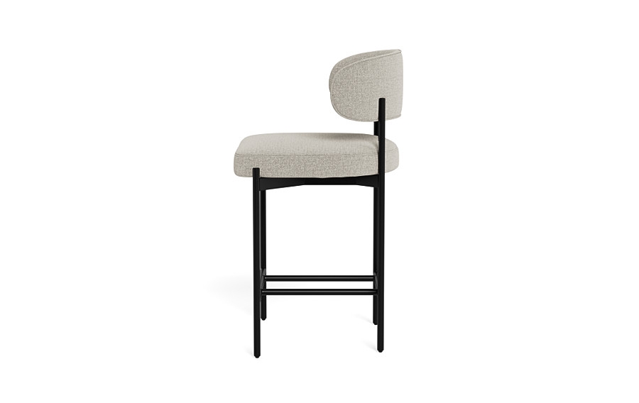 Hollis Metal Framed Upholstered Counter Stool - Image 3