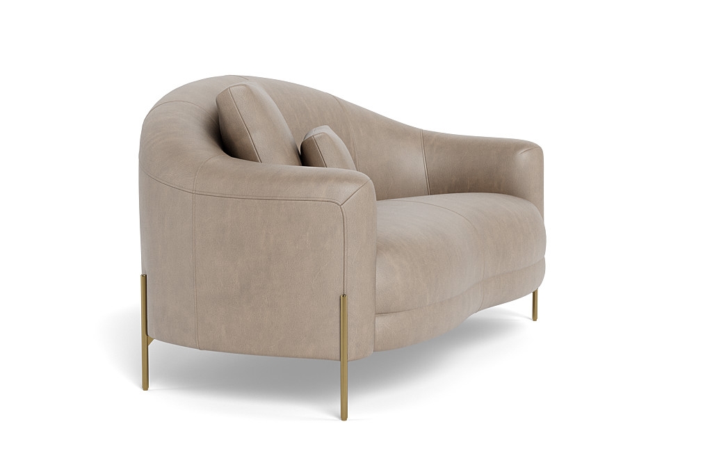 Fiona Leather Loveseat - Image 4