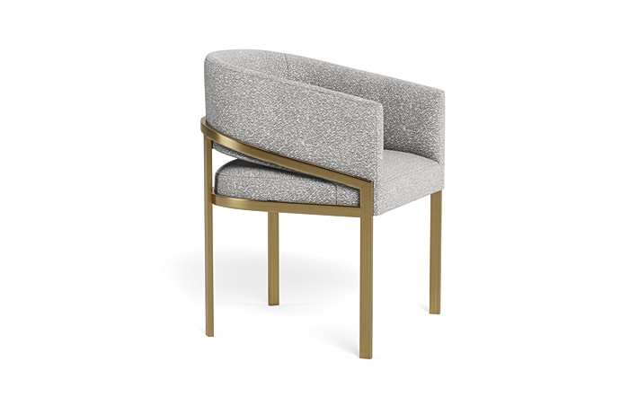 Mina Metal Framed Upholstered Chair - Image 3