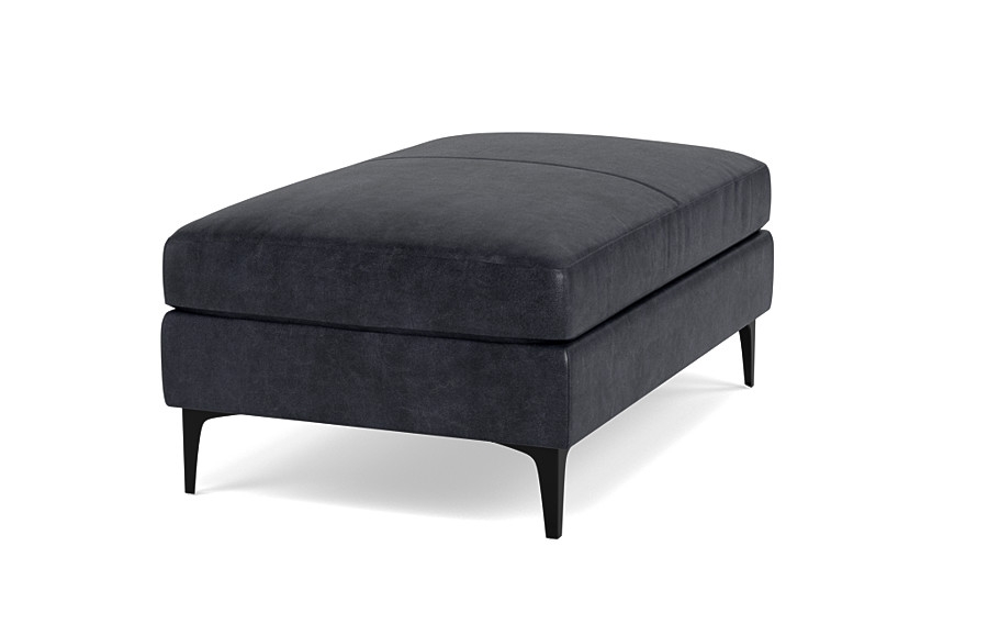 Sloan Leather Ottoman - Image 2