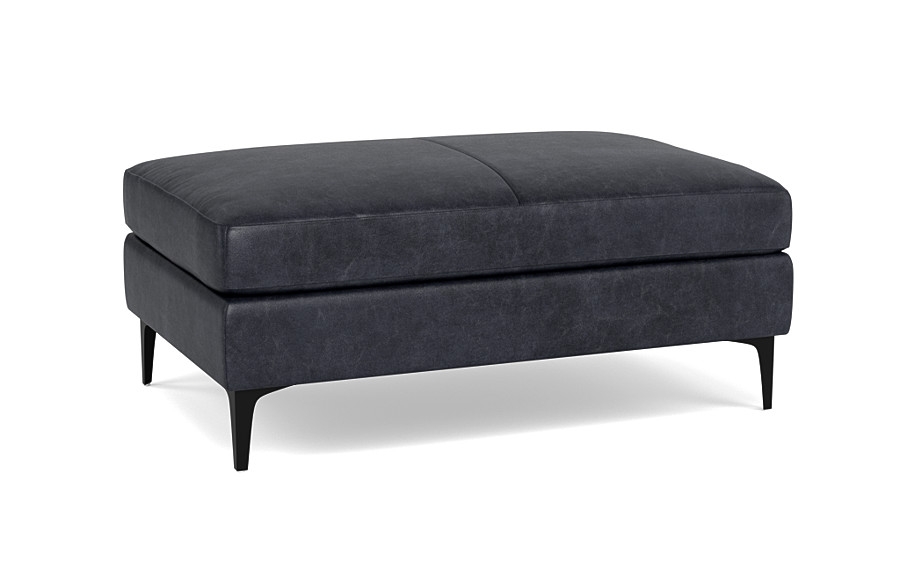 Sloan Leather Ottoman - Image 4