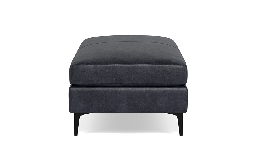 Sloan Leather Ottoman - Image 1