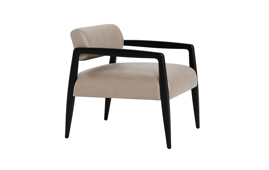 Gwen Leather Accent Chair - Image 1