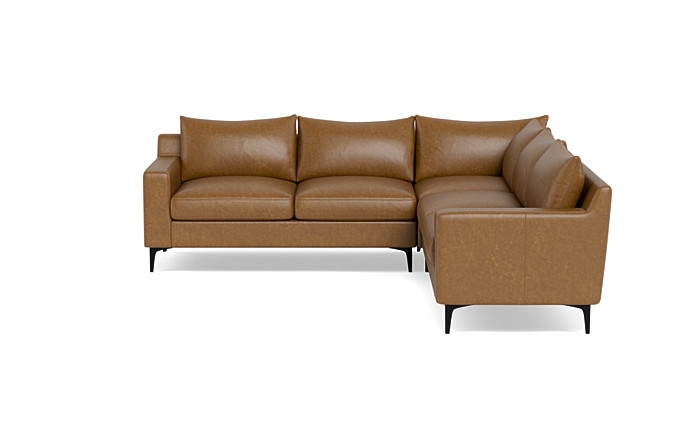 Sloan Leather 4-Seat Corner Sectional Sofa - Image 0
