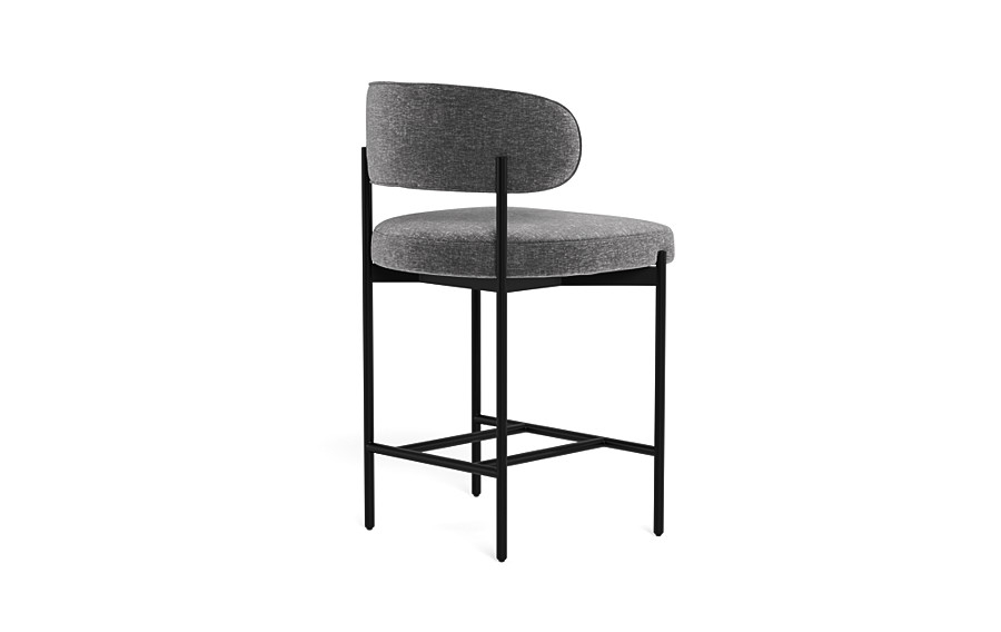 Hollis Metal Framed Upholstered Counter Stool - Image 3