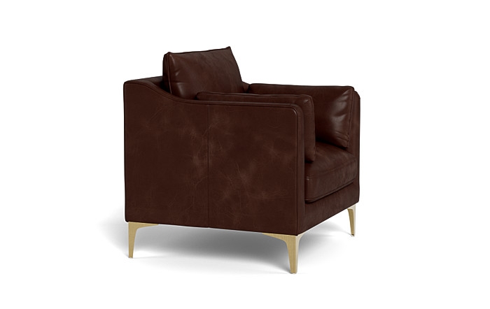 Caitlin Leather Petite Chair by The Everygirl® - Image 3