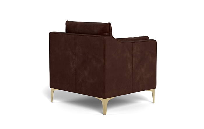 Caitlin Leather Petite Chair by The Everygirl® - Image 1