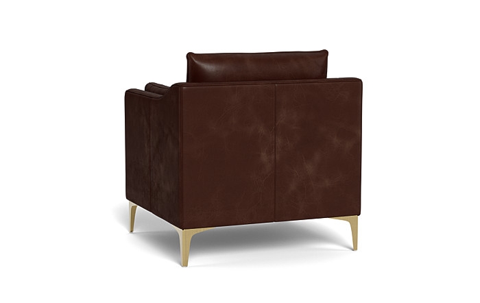 Caitlin Leather Petite Chair by The Everygirl® - Image 4