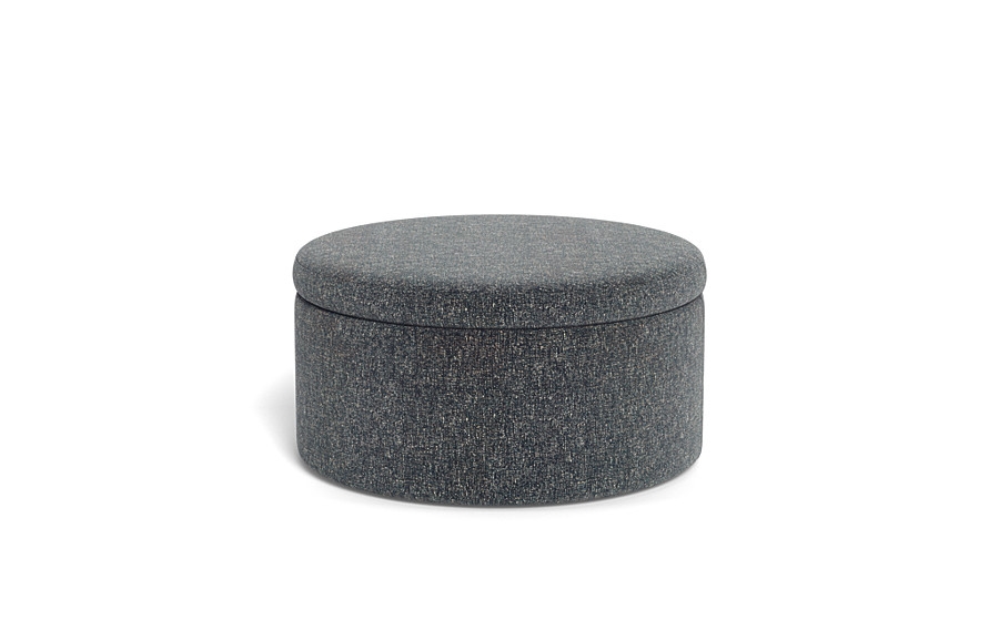 Colten Round Storage Coffee Table Ottoman - Image 0