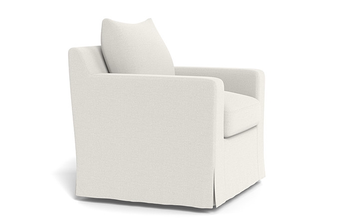 Sloan Slipcovered Swivel Chair - Image 4
