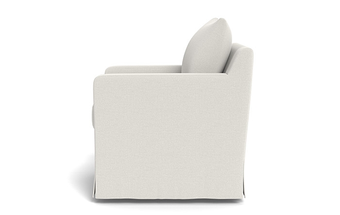 Sloan Slipcovered Swivel Chair - Image 1