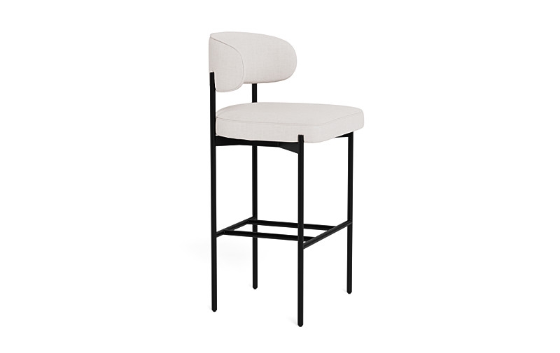 Hollis Metal Framed Upholstered Bar Stool - Image 1