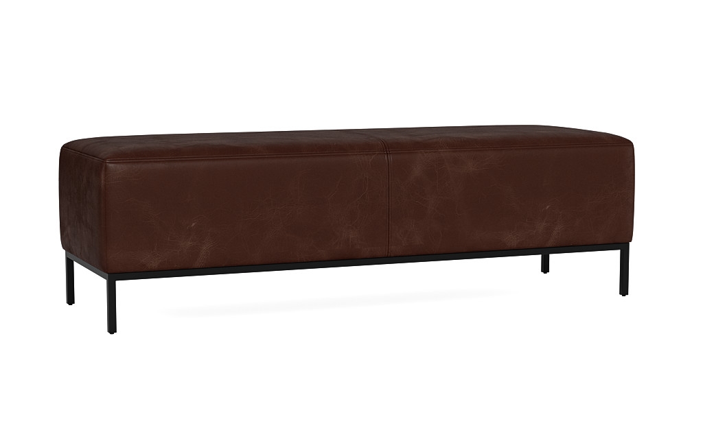 Miller Leather Bench - Image 2
