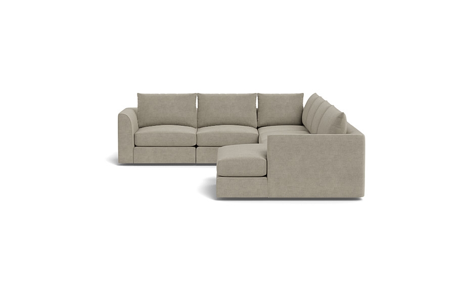 Beckham Modular 5-Seat Corner Right Chaise Sectional - Image 1