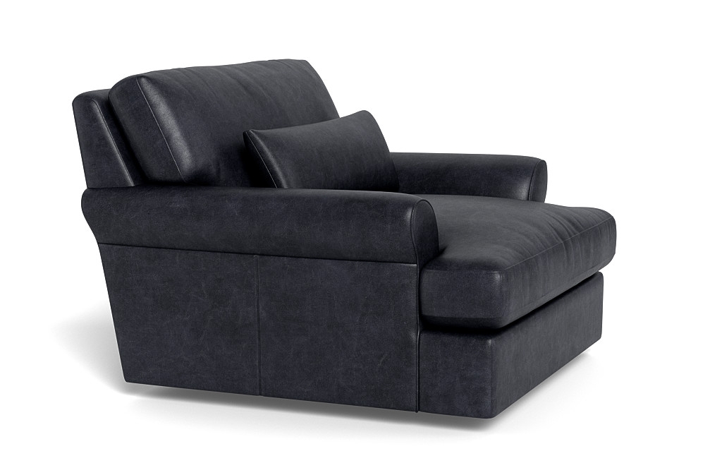 Maxwell Leather Swivel Chair by Apartment Therapy - Image 3