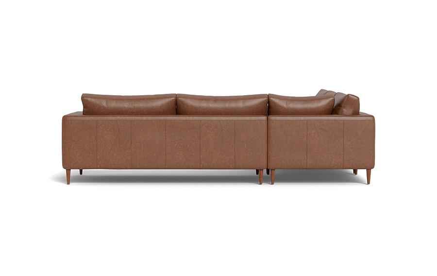 Asher Leather Corner Sectional Sofa - Image 3