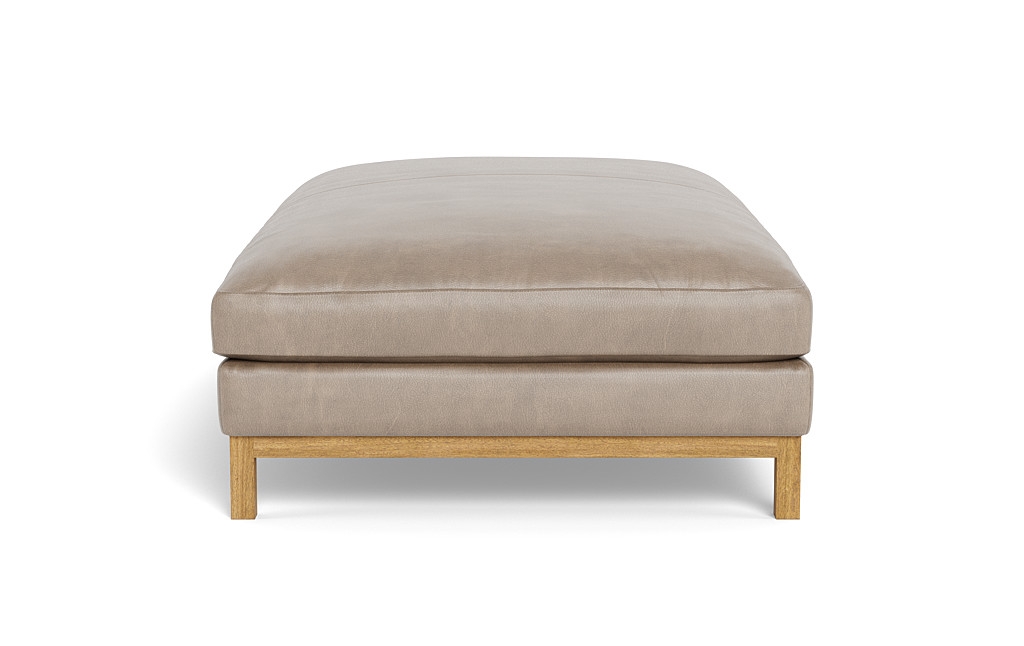 Jasper Leather Ottoman _Buy Now/ decide later - Image 2