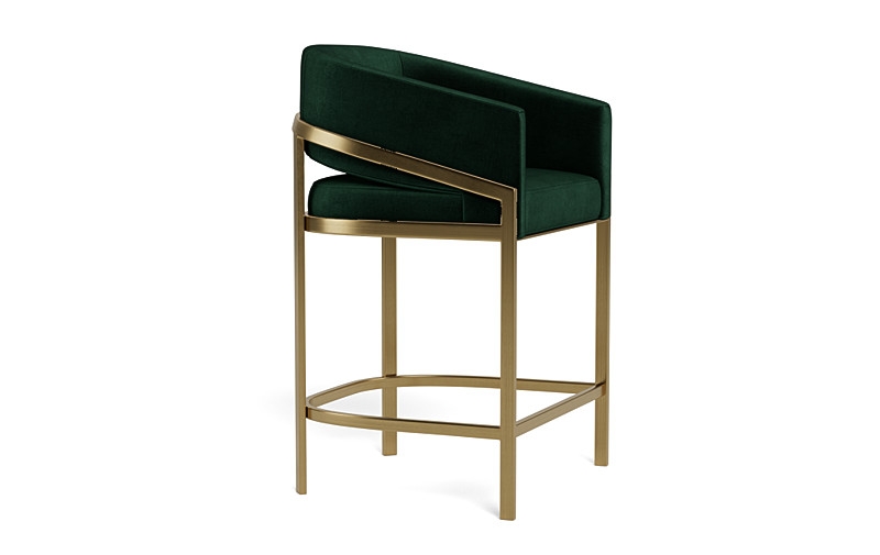 Mina Metal Framed Upholstered Stool - Image 3