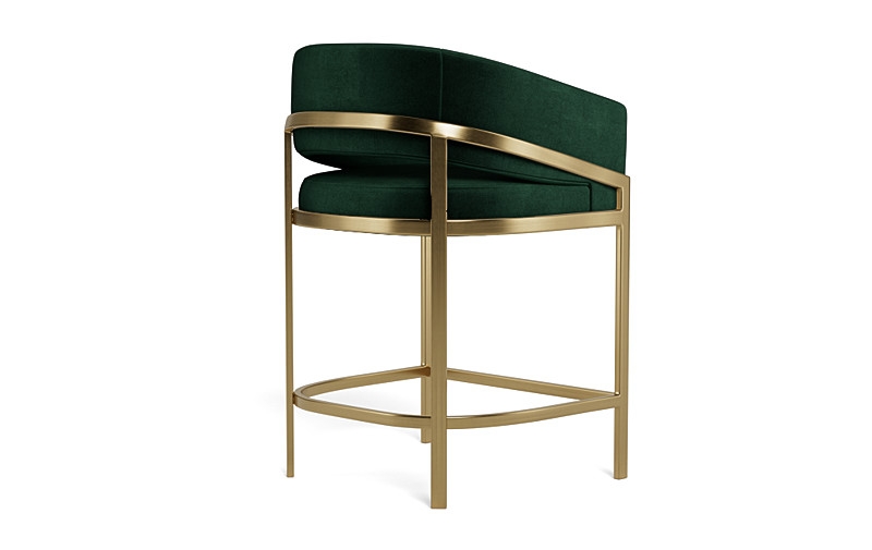 Mina Metal Framed Upholstered Stool - Image 1