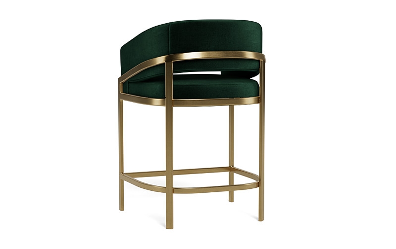 Mina Metal Framed Upholstered Stool - Image 2