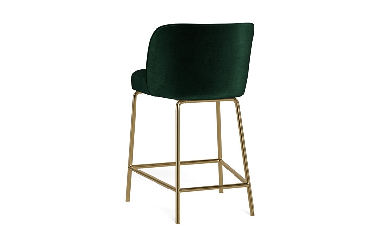 Graham Metal Framed Upholstered Counter Stool - Image 1