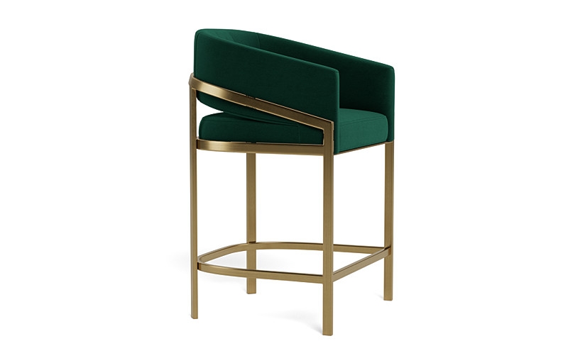 Mina Metal Framed Upholstered Stool - Image 2