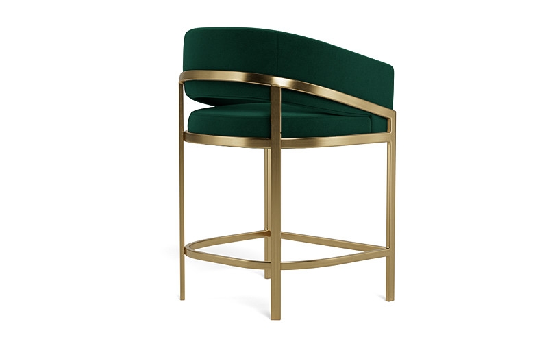Mina Metal Framed Upholstered Stool - Image 1