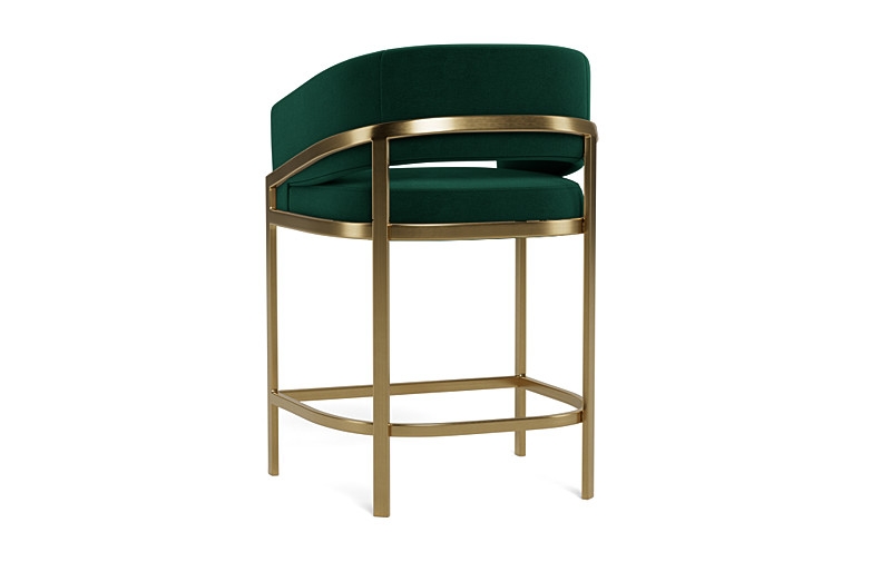 Mina Metal Framed Upholstered Stool - Image 4