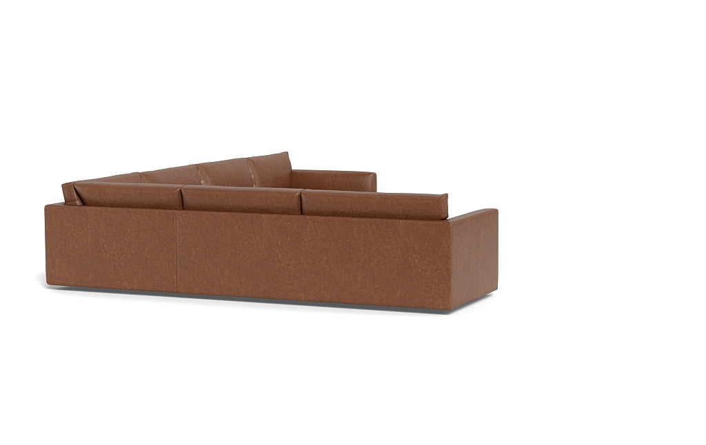 Lukas Leather 4-Piece 5-Seat Corner Chaise Sectional Right - Image 2