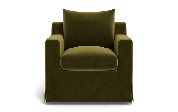 Sloan Slipcovered Swivel Chair - Image 0