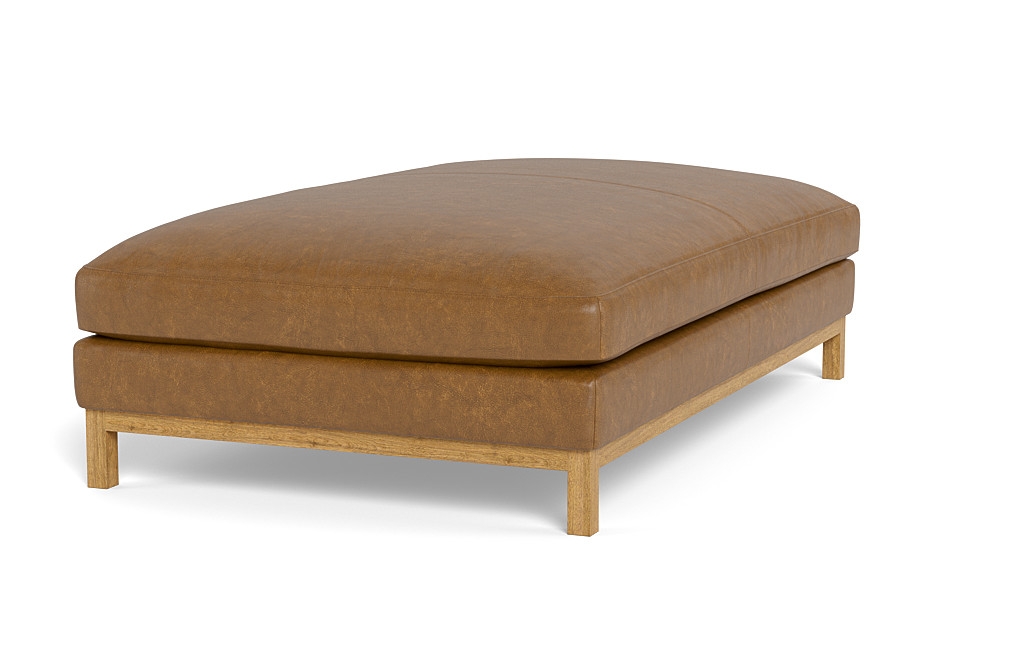 Jasper Leather Ottoman - Image 3