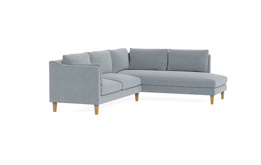Caitlin 3-Seat  Bumper Sectional by The Everygirl® - Image 2