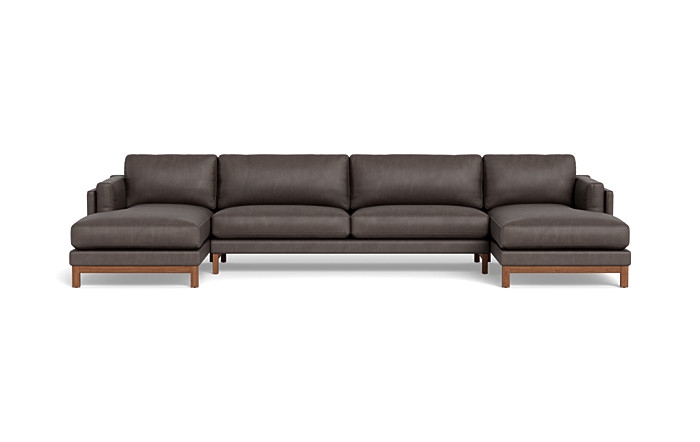 Gaby Leather 3-piece 4-Seat U-Sectional - Image 0