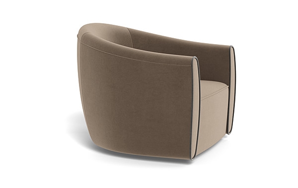 Lawson Swivel Chair with Contrast Piping - Image 2