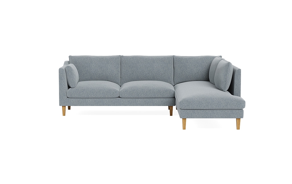 Caitlin 3-Seat  Bumper Sectional by The Everygirl® - Image 0