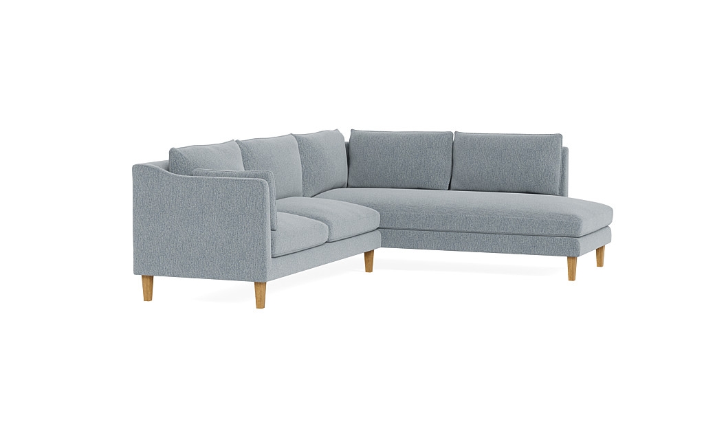 Caitlin 3-Seat  Bumper Sectional by The Everygirl® - Image 1