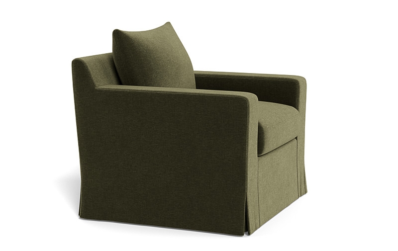 Sloan Slipcovered Swivel Glider Accent Chair - Image 3