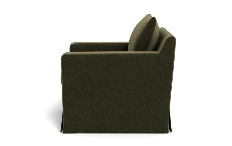 Sloan Slipcovered Swivel Glider Accent Chair - Image 1