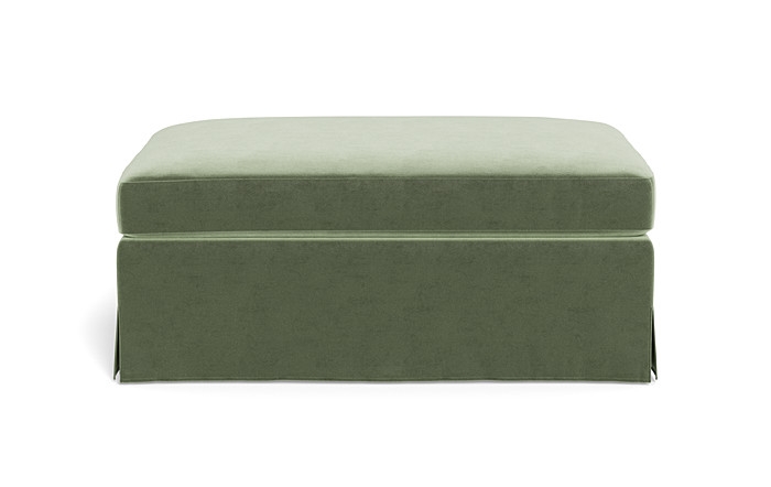 Sloan Slipcovered Ottoman - Image 0