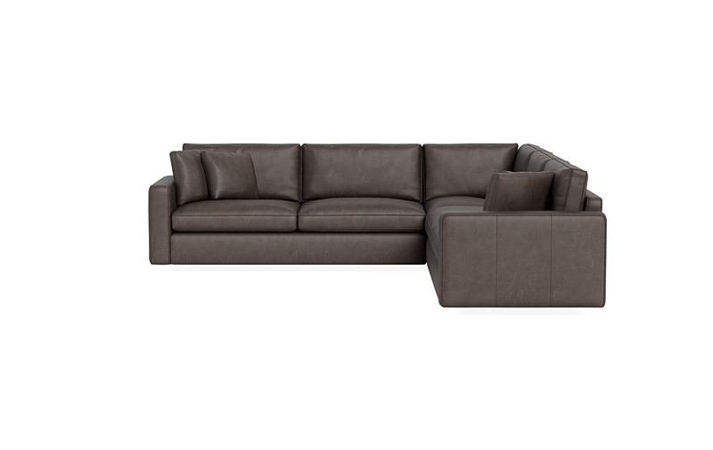 James Leather 3-Piece 4-Seat Corner Sectional - Image 4