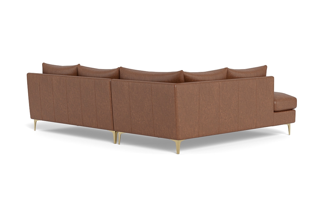 Sloan Leather 3-Seat Left Bumper Sectional - Image 2